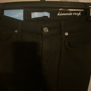 NWT 7 For All Mankind Black Skinny Jeans